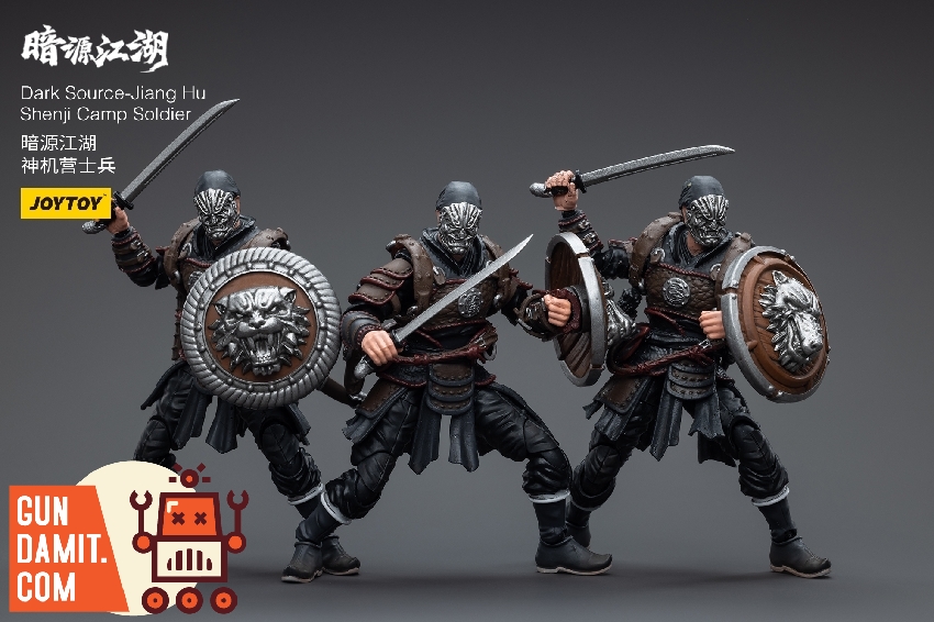 JoyToy Shenji Camp Soldier sword and armor close-up JoyToy Shenji Camp Soldier sword and armor close-up