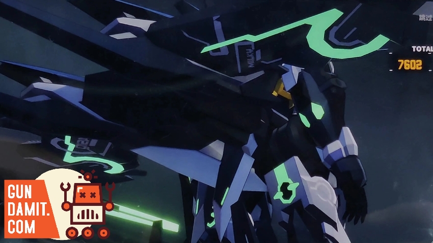 HowlingStar CZ-12A Nebula upgrade kit dark mecha with green glowing accents HowlingStar CZ-12A Nebula upgrade kit dark mecha with green glowing accents