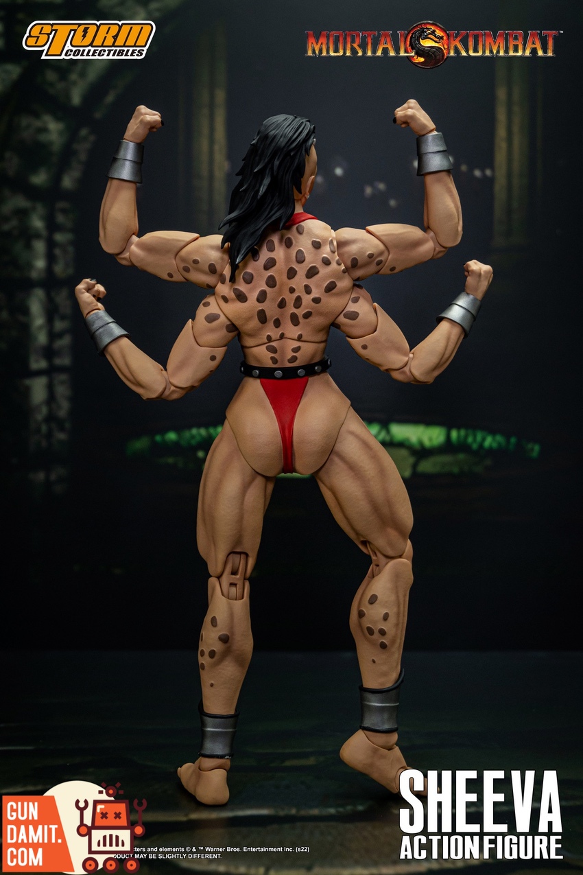 Mortal Kombat Sheeva 1/12 figure back view Mortal Kombat Sheeva 1/12 figure back view