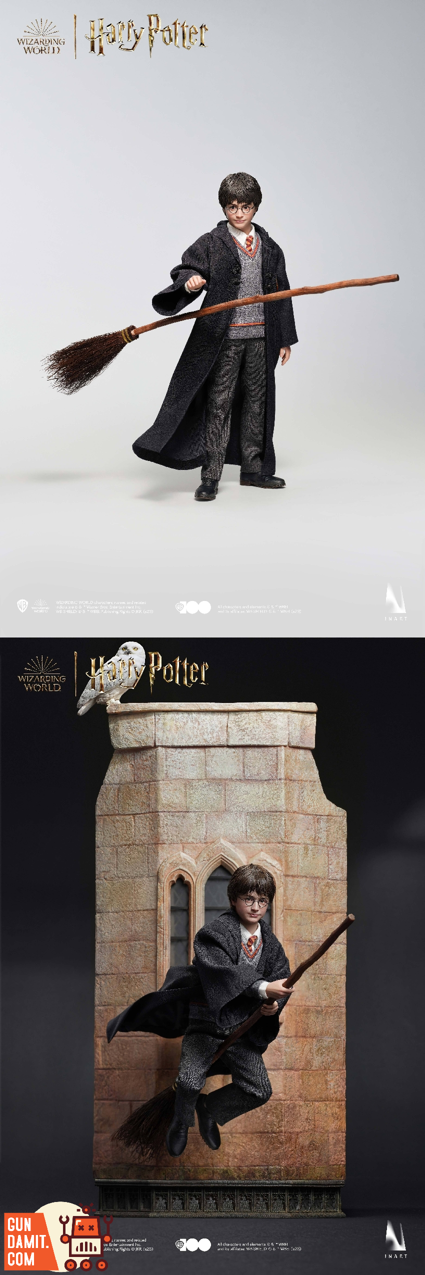 Harry Potter Philosopher's Stone deluxe figure side view with wand Harry Potter Philosopher's Stone deluxe figure side view with wand