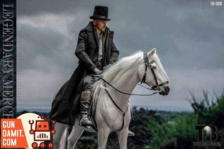 TB008 Taboo James Delaney figure accessories layout including hands and weapons TB008 Taboo James Delaney figure accessories layout including hands and weapons