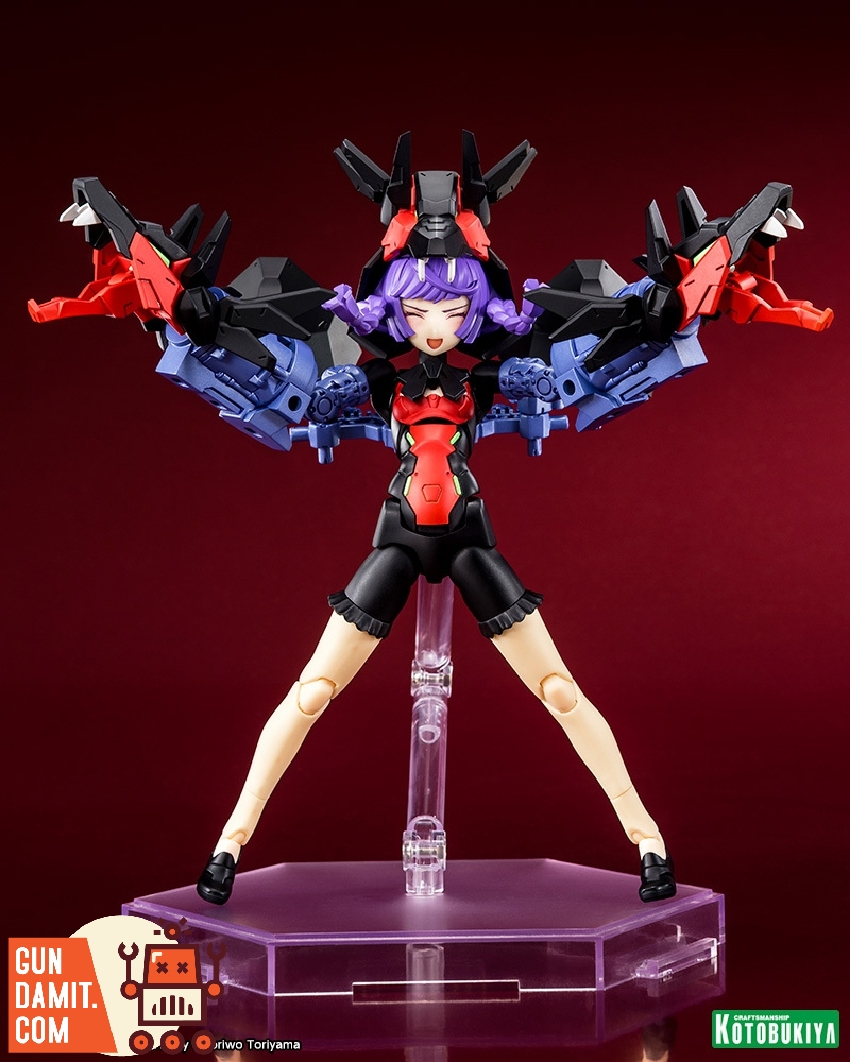 Megami Device Chaos Pretty Grandma purple hair close-up Megami Device Chaos Pretty Grandma purple hair close-up