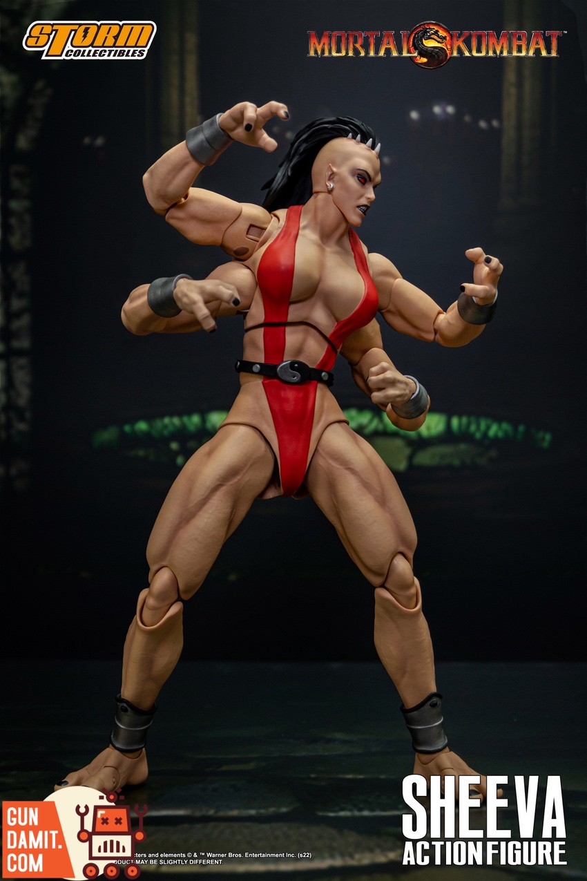 Mortal Kombat Sheeva figure detail close-up Mortal Kombat Sheeva figure detail close-up