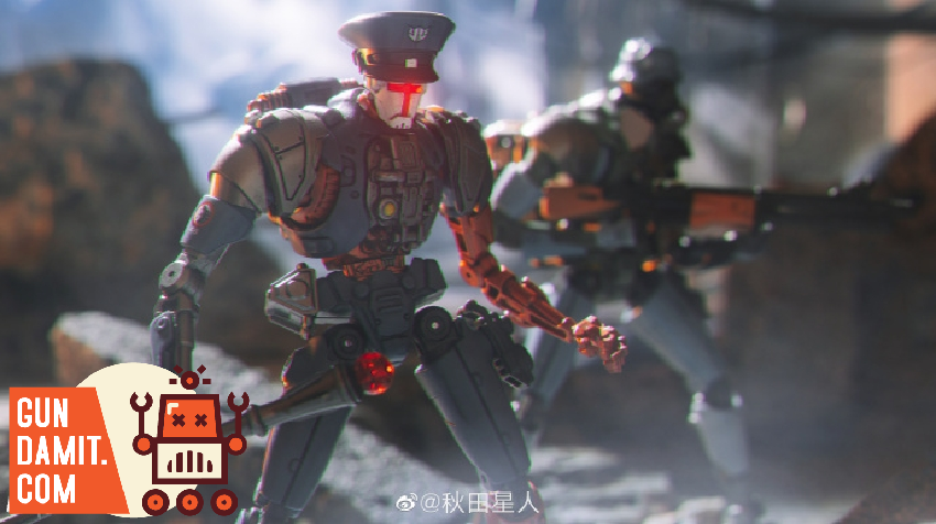 Forging Soul 1/12 AGS-36 You Ling commander robot in battlefield scene Forging Soul 1/12 AGS-36 You Ling commander robot in battlefield scene