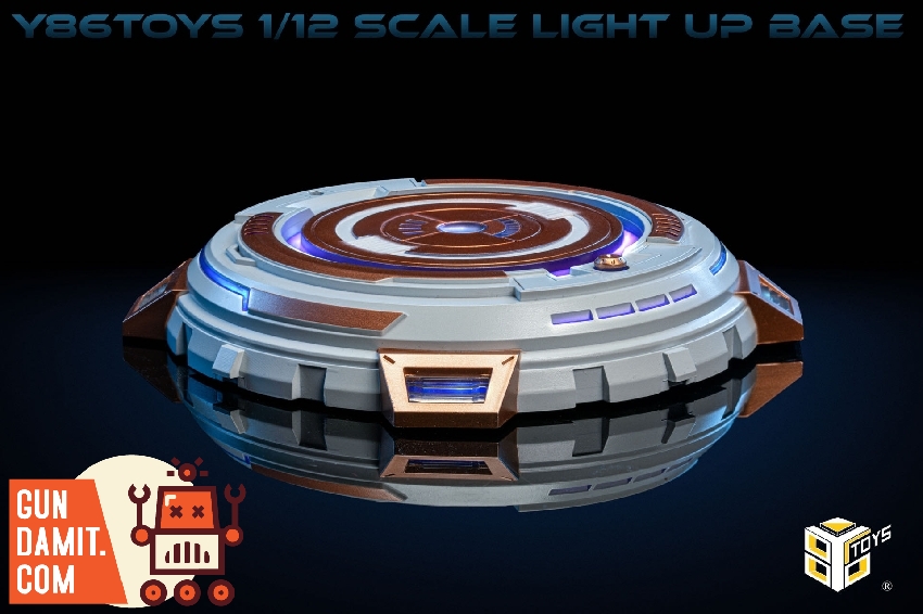 86Toys KH-02A pearl white normal LED display base illuminated with blue LEDs 86Toys KH-02A pearl white normal LED display base illuminated with blue LEDs