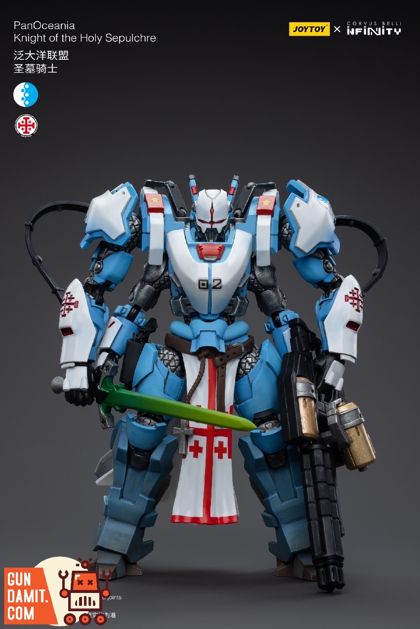 Knight of the Holy Sepulchre advancing with heavy weapon and cross-marked shield on shoulder Knight of the Holy Sepulchre advancing with heavy weapon and cross-marked shield on shoulder
