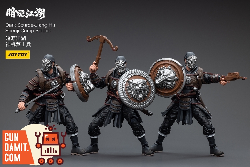 JoyToy JT5666 1/18 Dark Source Shenji Camp Soldier trio with weapons JoyToy JT5666 1/18 Dark Source Shenji Camp Soldier trio with weapons