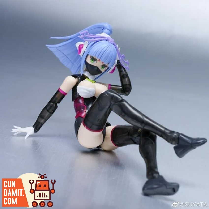 Suyata Yukihime in casual sitting pose without armor showing bodysuit Suyata Yukihime in casual sitting pose without armor showing bodysuit