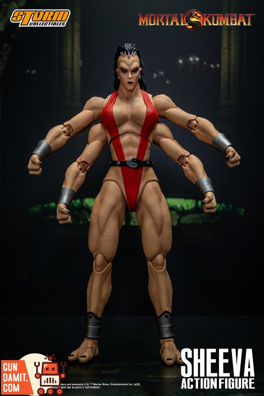 Storm Collectibles 1/12 Mortal Kombat Sheeva four-armed figure front view Storm Collectibles 1/12 Mortal Kombat Sheeva four-armed figure front view