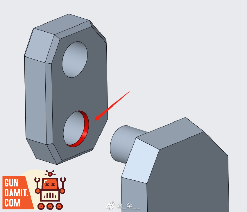 Beam effect part accessories for Gunner Zaku Warrior showing pink translucent wing attachments Beam effect part accessories for Gunner Zaku Warrior showing pink translucent wing attachments