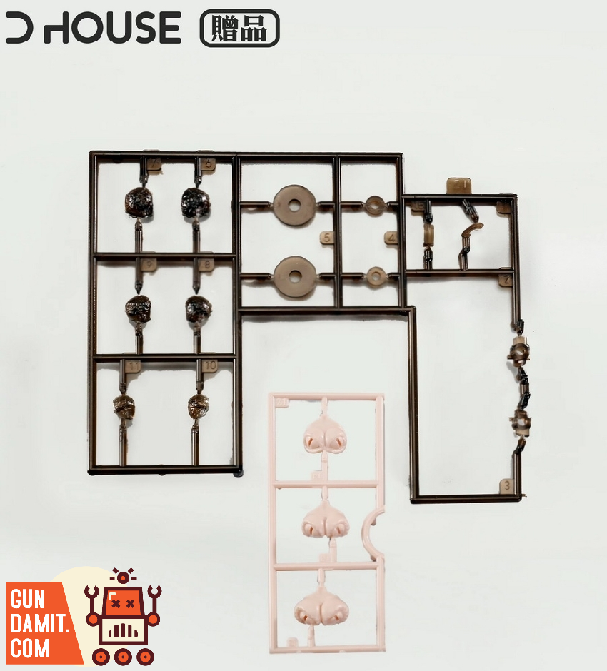 D House 1/12 plain figure white skin version model kit runners and parts on sprue D House 1/12 plain figure white skin version model kit runners and parts on sprue