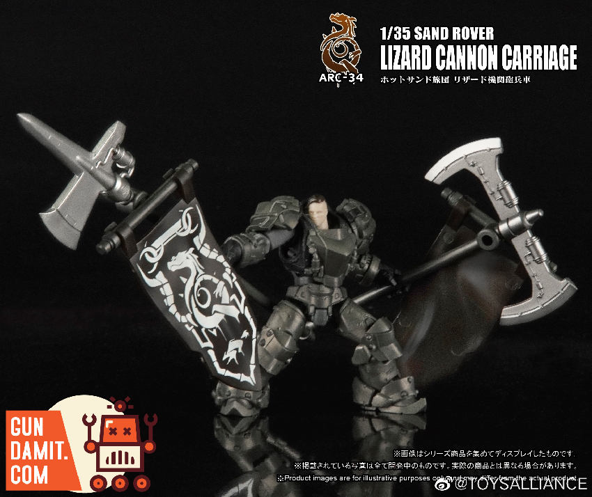 Toys Alliance Sand Rover close-up of armored crew figure with axes and desert combat gear Toys Alliance Sand Rover close-up of armored crew figure with axes and desert combat gear