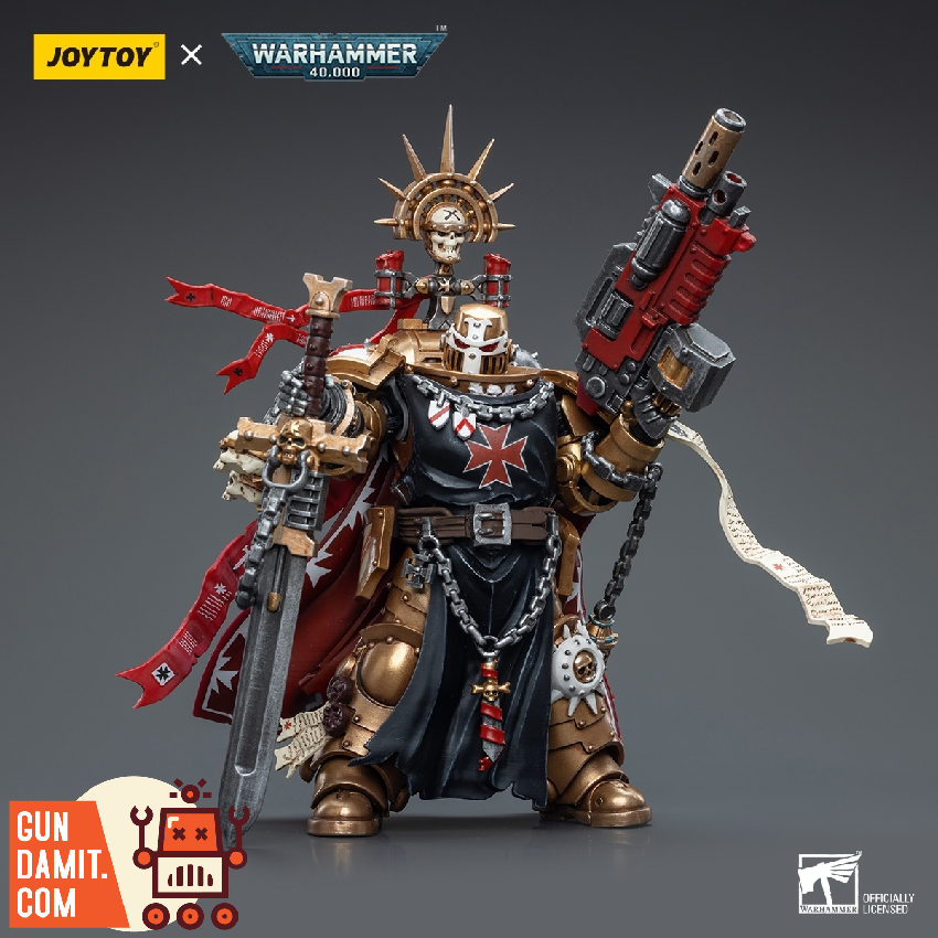 JoyToy 1/18 Black Templars High Marshal Helbrecht standing pose with Sword of the High Marshals JoyToy 1/18 Black Templars High Marshal Helbrecht standing pose with Sword of the High Marshals