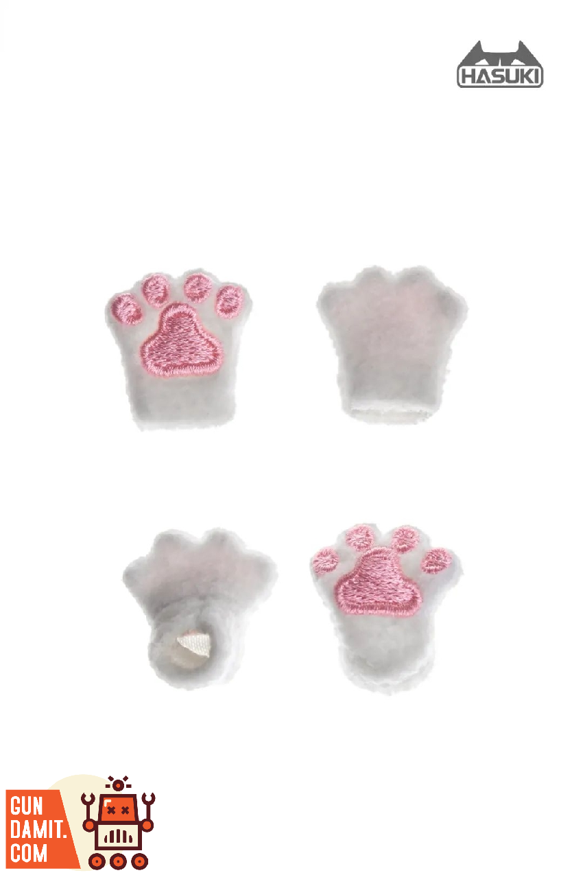 HASUKI 1/12 CS011 figure clothing cat paw gloves and shoes set white version on display figure HASUKI 1/12 CS011 figure clothing cat paw gloves and shoes set white version on display figure