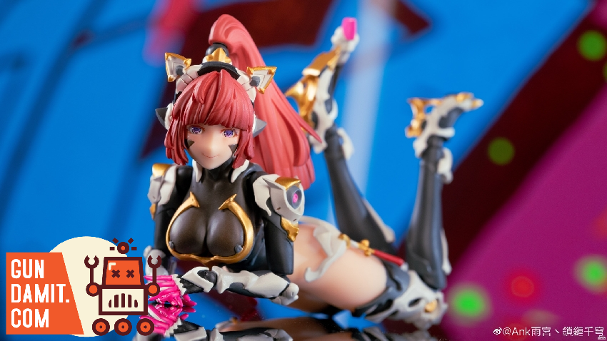 Sunflower catgirl mecha figure head and ears detail Sunflower catgirl mecha figure head and ears detail