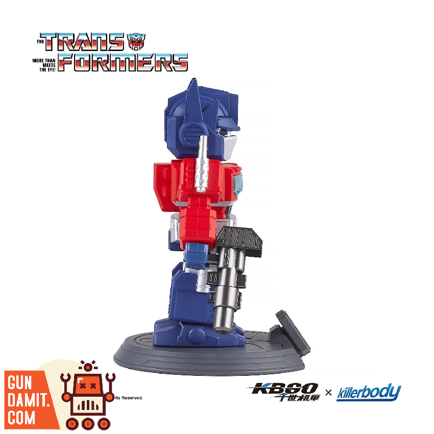 Killerbody Transformers G1 Optimus Prime chibi-style action doll side angle holding blaster Killerbody Transformers G1 Optimus Prime chibi-style action doll side angle holding blaster
