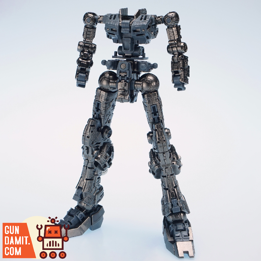 Metal inner frame detail showing knee and hip joints Metal inner frame detail showing knee and hip joints