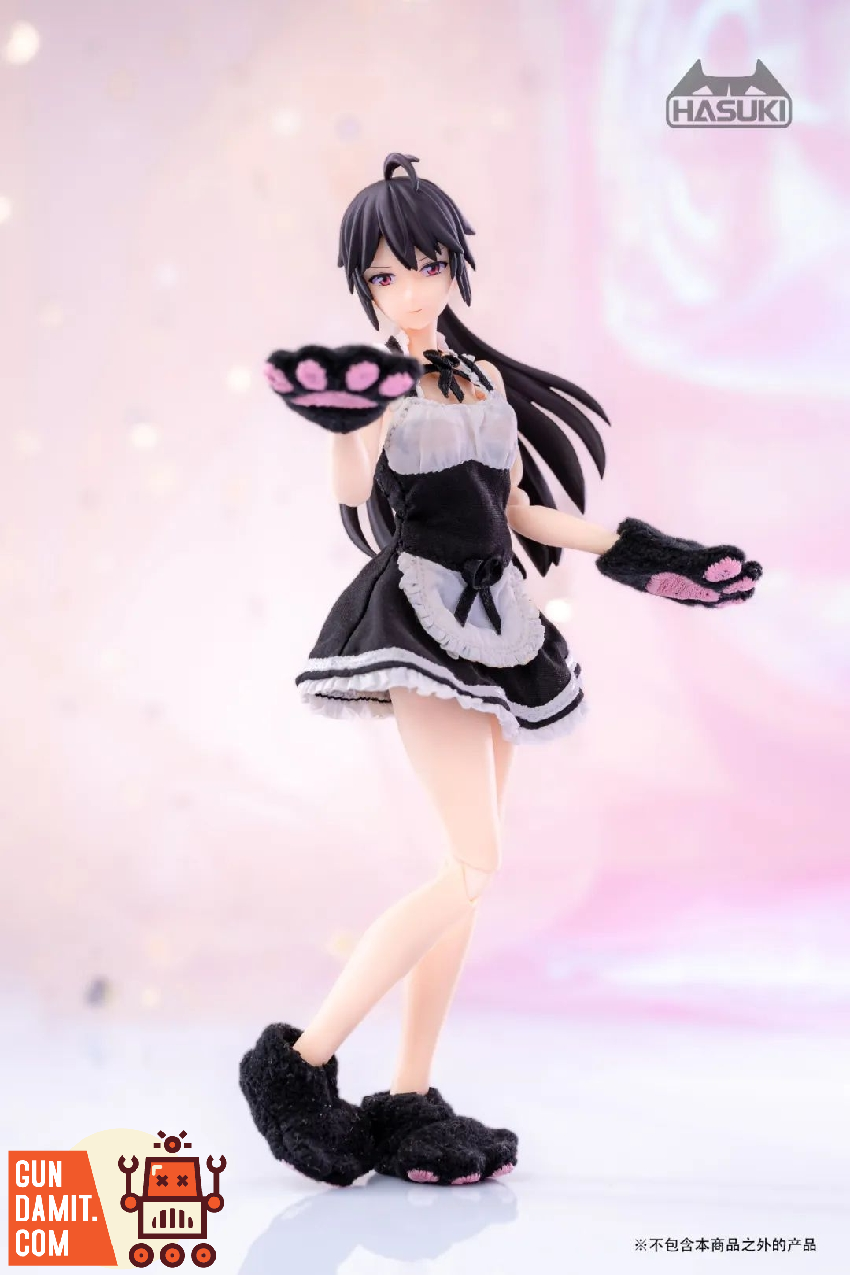 HASUKI cat paw gloves and shoes black version full set accessories layout HASUKI cat paw gloves and shoes black version full set accessories layout
