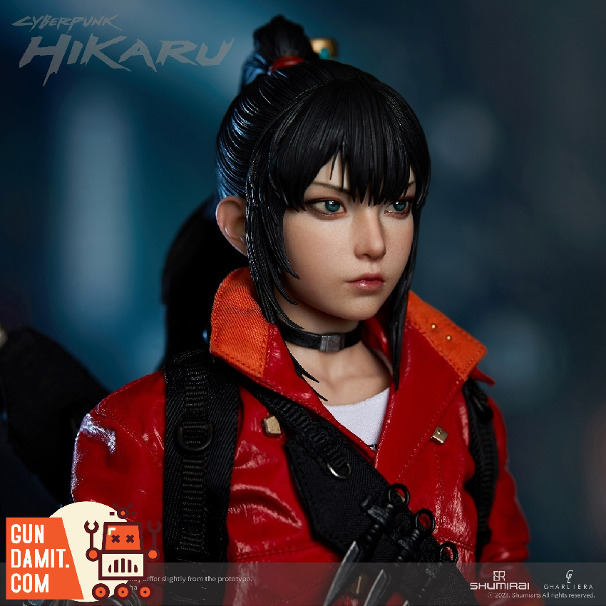 ShumiRai Hikaru figure action pose with dual weapons ShumiRai Hikaru figure action pose with dual weapons