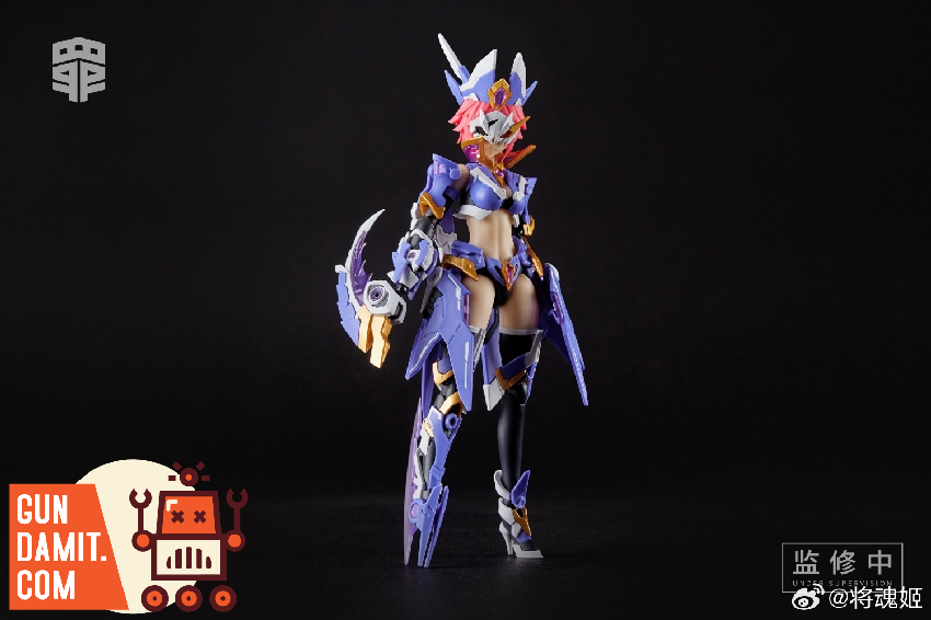 MS General Greed mecha girl front view with weapons and armor MS General Greed mecha girl front view with weapons and armor