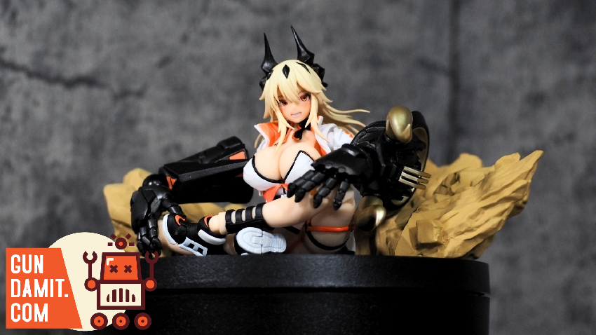 Snail Shell Old Sister Shikura relaxed seated pose with mecha armor Snail Shell Old Sister Shikura relaxed seated pose with mecha armor