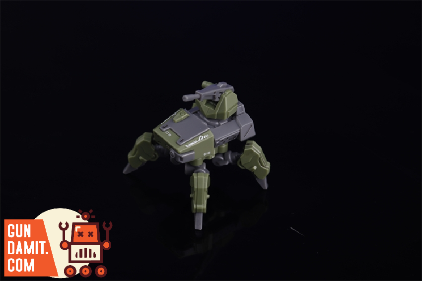 Chief Continent 1/144 Wolf Spider mecha side angle showing four-legged walker design with turret Chief Continent 1/144 Wolf Spider mecha side angle showing four-legged walker design with turret