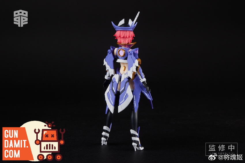 MS General Greed mecha girl rear view showing armor detail MS General Greed mecha girl rear view showing armor detail