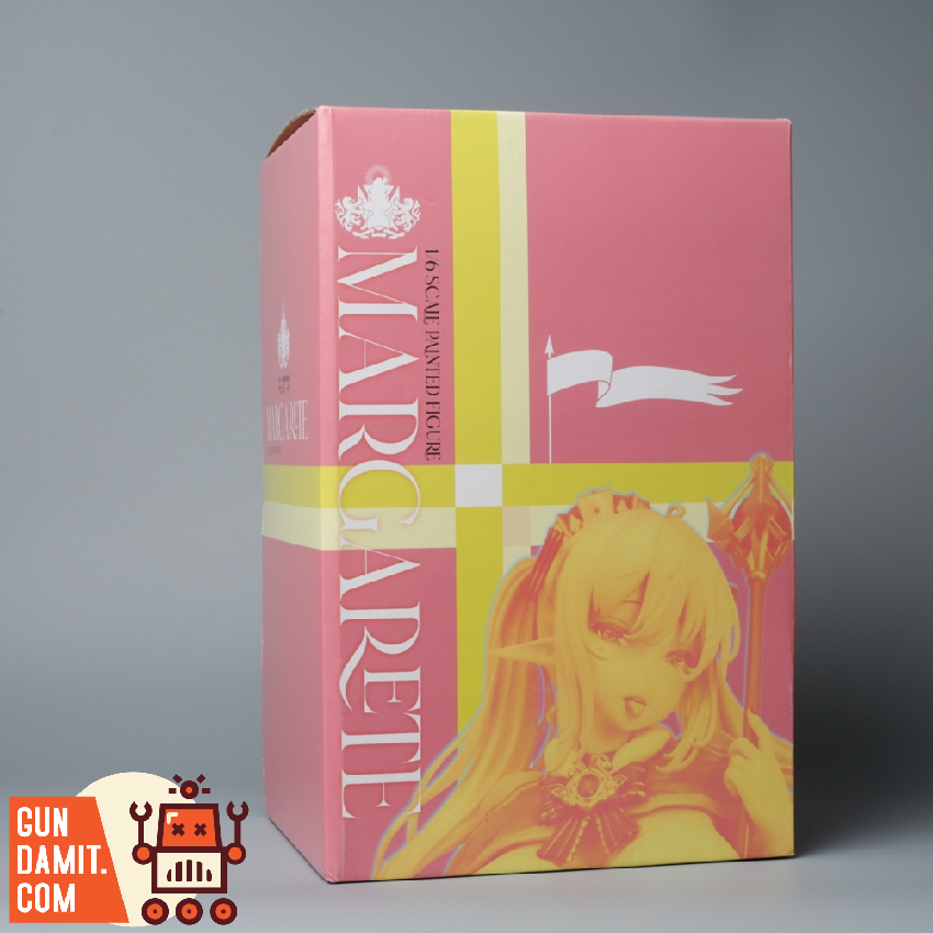 Man Xiang Margarita figure product box in pink packaging with character illustration Man Xiang Margarita figure product box in pink packaging with character illustration