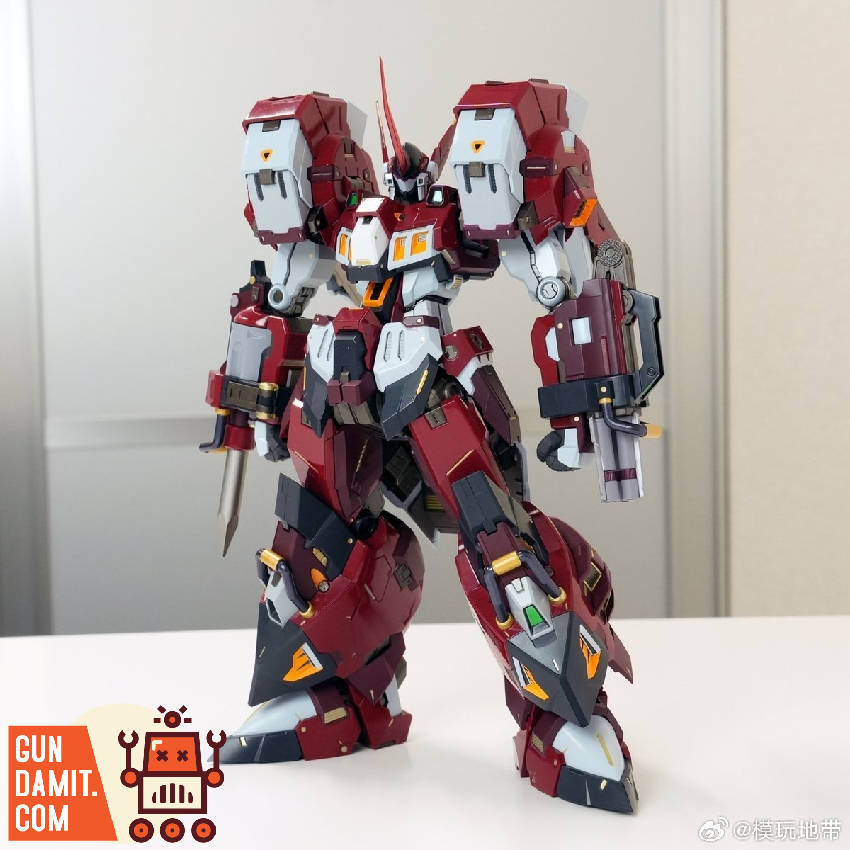 Sentinel Riobot Alteisen red mecha rear armor detail view Sentinel Riobot Alteisen red mecha rear armor detail view