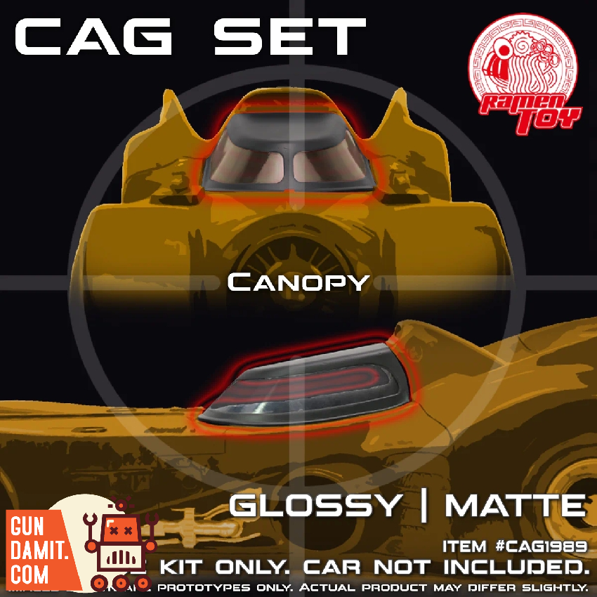 Ramen Toy CAG Set glossy version canopy upgrade part for McFarlane 1989 Batmobile close-up Ramen Toy CAG Set glossy version canopy upgrade part for McFarlane 1989 Batmobile close-up
