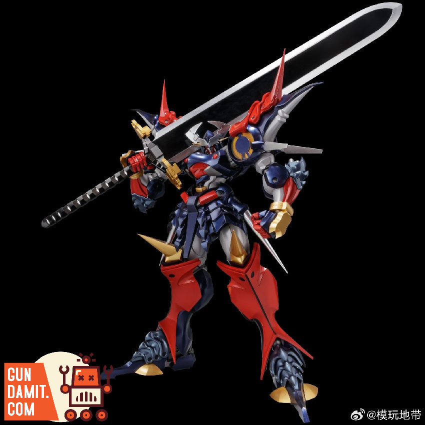 Sentinel RIOBOT DyGenGuar action figure wielding large sword overhead Sentinel RIOBOT DyGenGuar action figure wielding large sword overhead