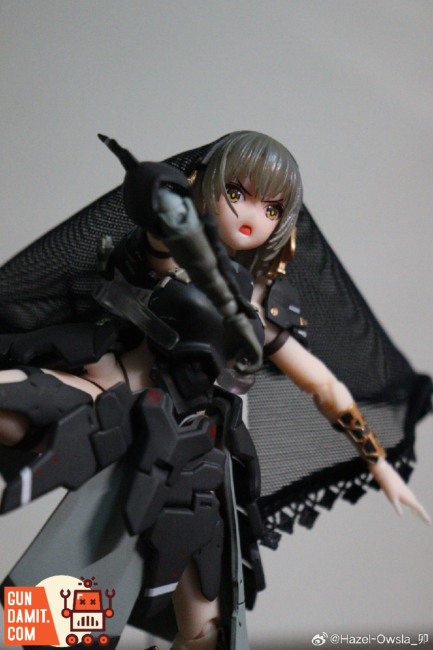 Close-up of Front Armor Girl Victoria face and armor detail Close-up of Front Armor Girl Victoria face and armor detail