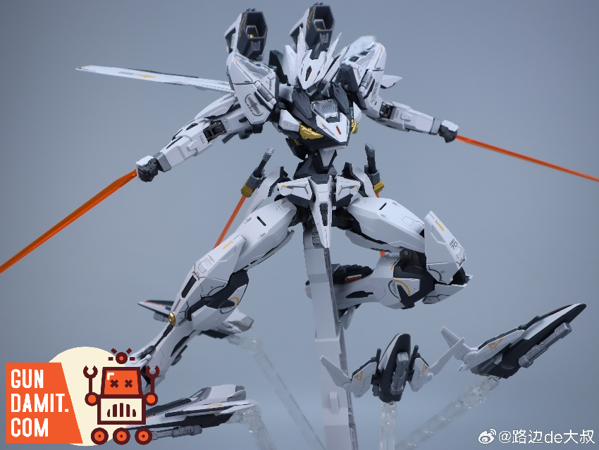 Robox Animation Bailu 1/100 model kit assembled front standing view Robox Animation Bailu 1/100 model kit assembled front standing view
