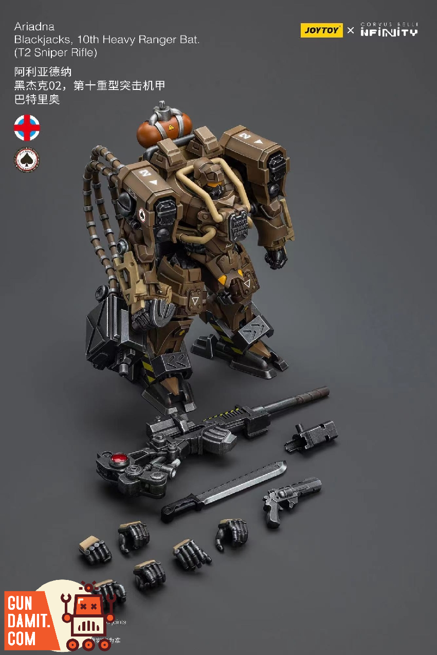 JoyToy 1/18 Infinity Ariadna Blackjacks T2 Sniper Rifle front view JoyToy 1/18 Infinity Ariadna Blackjacks T2 Sniper Rifle front view