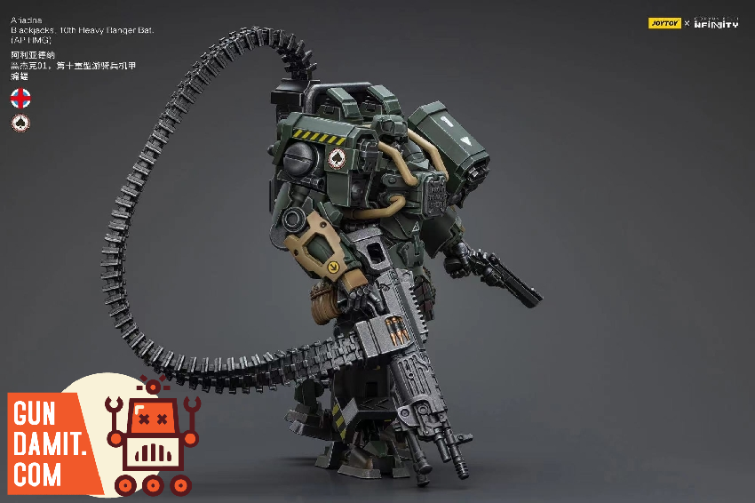 JoyToy 1/18 Infinity Ariadna Blackjacks AP HMG front view JoyToy 1/18 Infinity Ariadna Blackjacks AP HMG front view