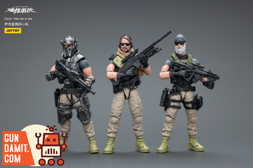 JoyToy Sack Mercenaries Assault Specialist side angle with weapon JoyToy Sack Mercenaries Assault Specialist side angle with weapon