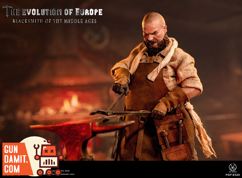 Medieval Blacksmith 1/6 scale figure with full accessory display Medieval Blacksmith 1/6 scale figure with full accessory display