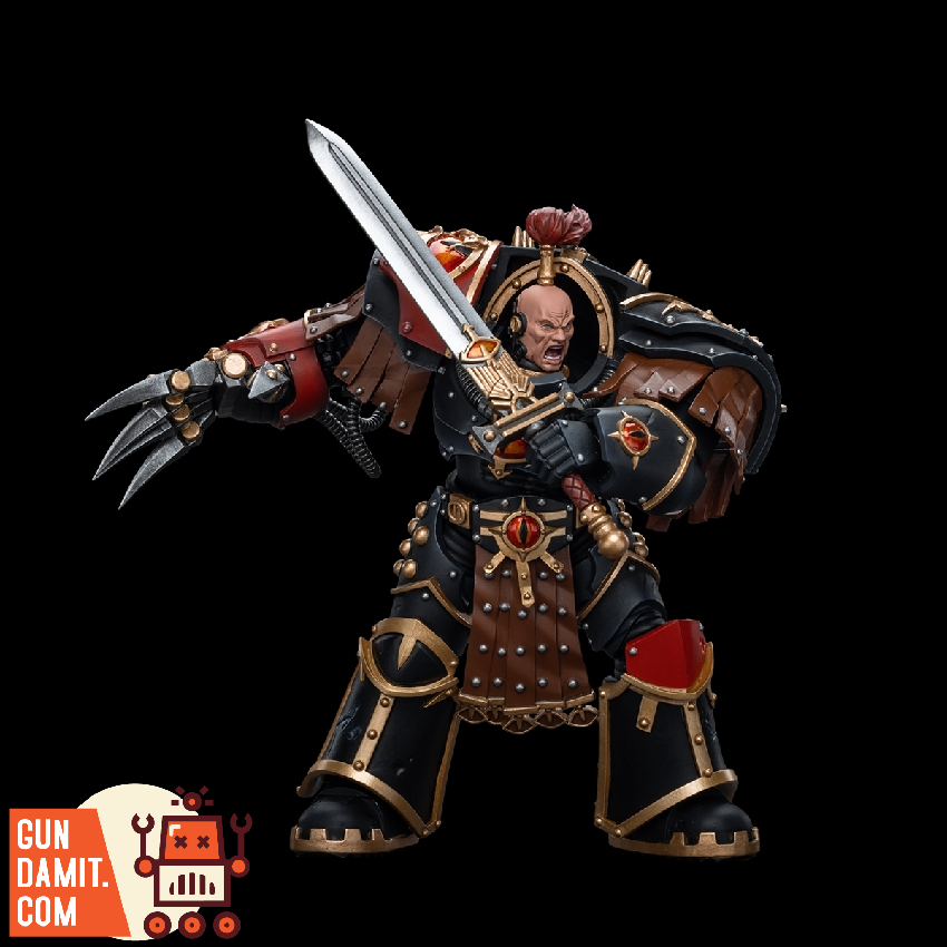 Ezekyle Abaddon action pose with sword and lightning claw Ezekyle Abaddon action pose with sword and lightning claw