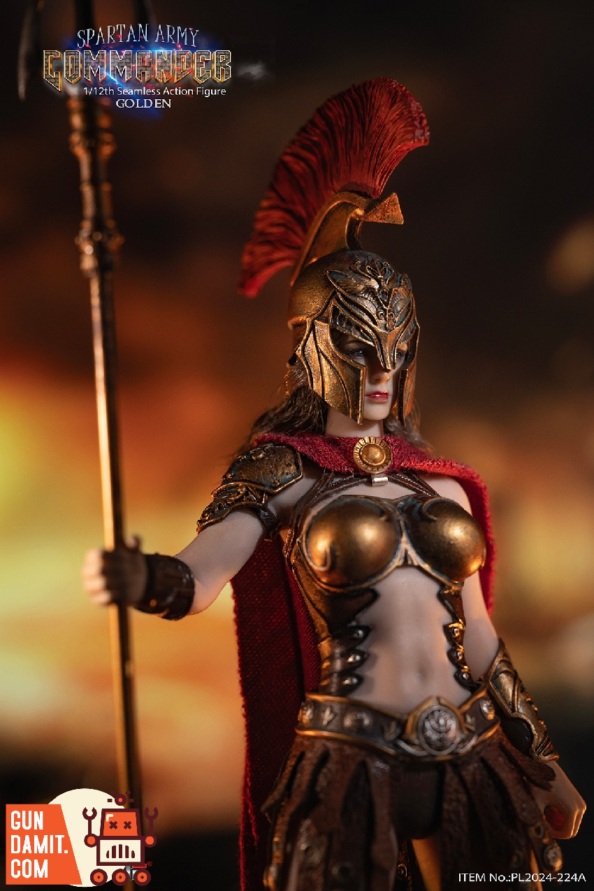 Spartan Army Commander Golden Version upper body portrait Spartan Army Commander Golden Version upper body portrait
