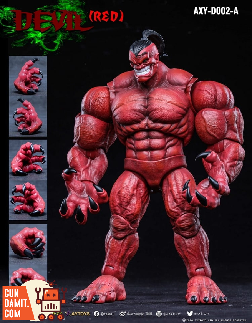 Devil Red Normal version front view with interchangeable hands Devil Red Normal version front view with interchangeable hands