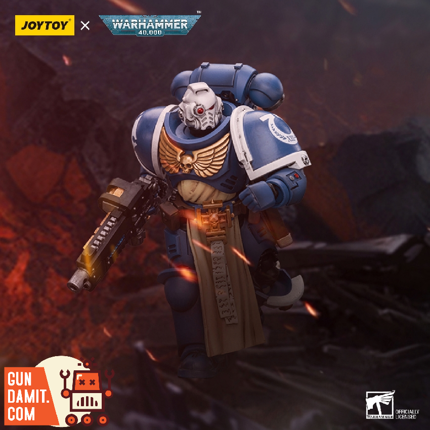 Sternguard Veteran Combi-Plasma 1/18 figure battlefield action pose Sternguard Veteran Combi-Plasma 1/18 figure battlefield action pose