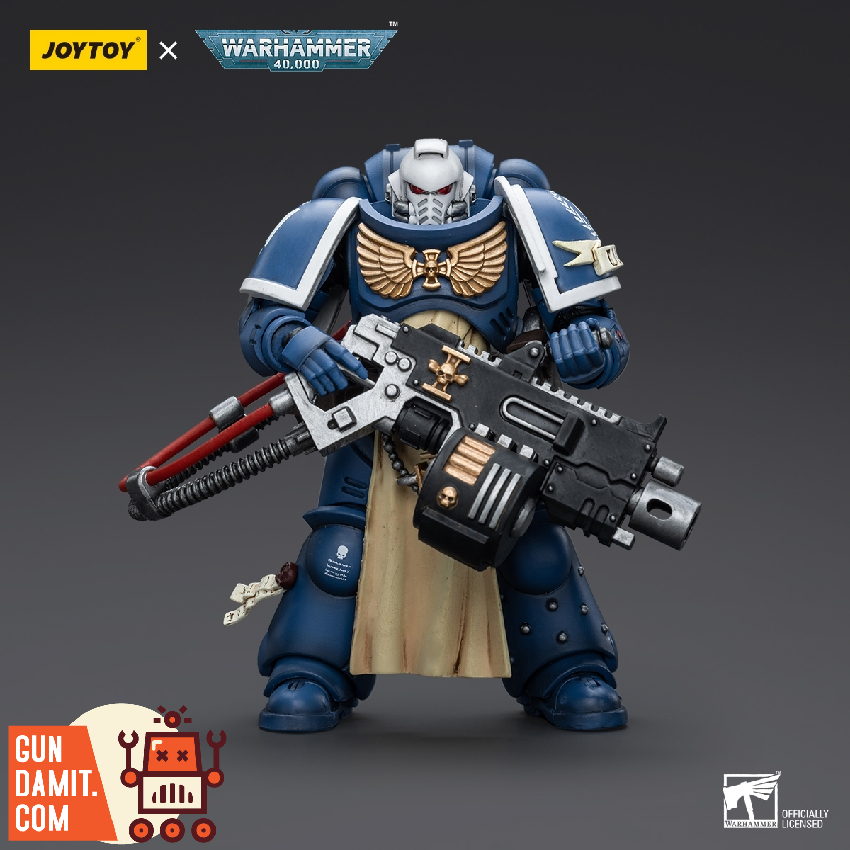 JoyToy Ultramarines Sternguard Veteran Heavy Bolter side angle JoyToy Ultramarines Sternguard Veteran Heavy Bolter side angle