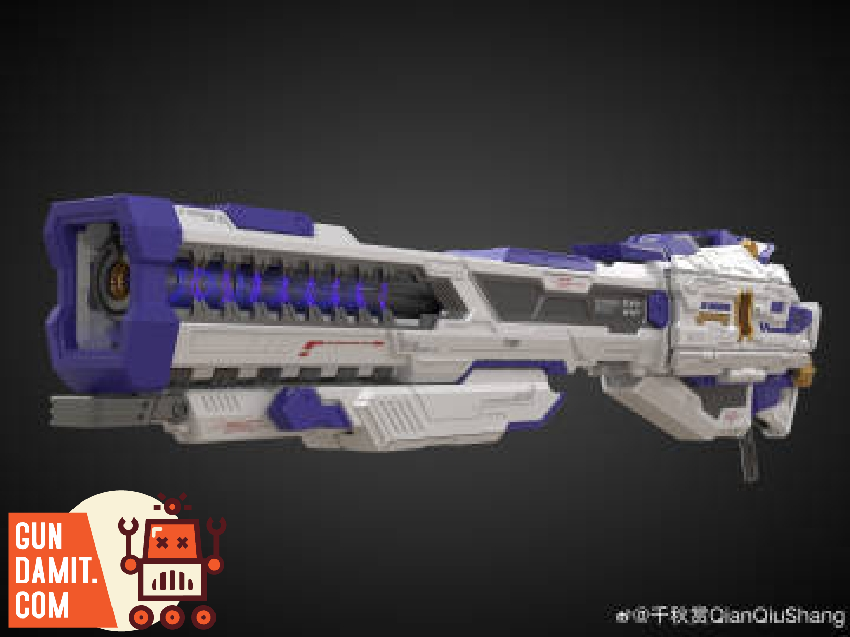 Qianqu Shang Railgun Purple close-up barrel and markings Qianqu Shang Railgun Purple close-up barrel and markings