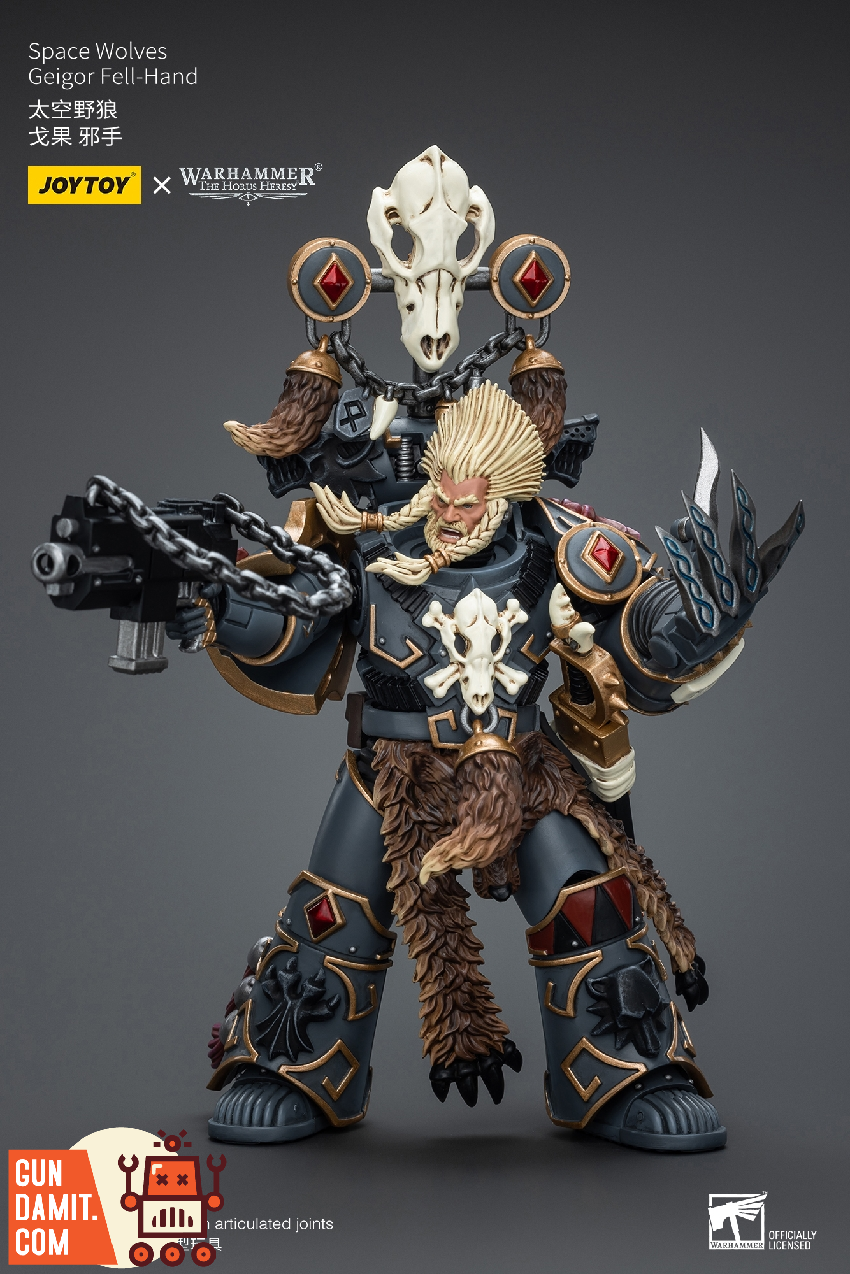 JoyToy Horus Heresy Space Wolves Geigor side profile JoyToy Horus Heresy Space Wolves Geigor side profile
