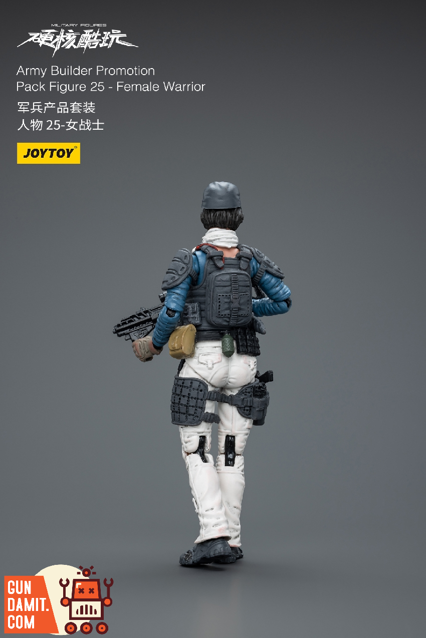 JoyToy 1/18 Hardcore Coldplay Army Builder Figure 25 Female Warrior rear view JoyToy 1/18 Hardcore Coldplay Army Builder Figure 25 Female Warrior rear view