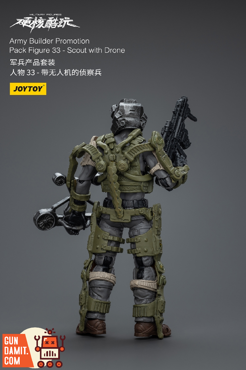 JoyToy 1/18 Hardcore Coldplay Figure 33 Scout with Drone front view JoyToy 1/18 Hardcore Coldplay Figure 33 Scout with Drone front view