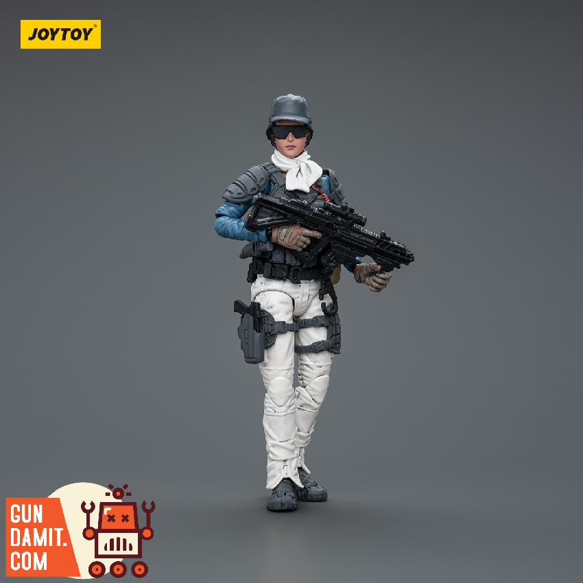 JoyToy Female Warrior Figure 25 front view with rifle JoyToy Female Warrior Figure 25 front view with rifle