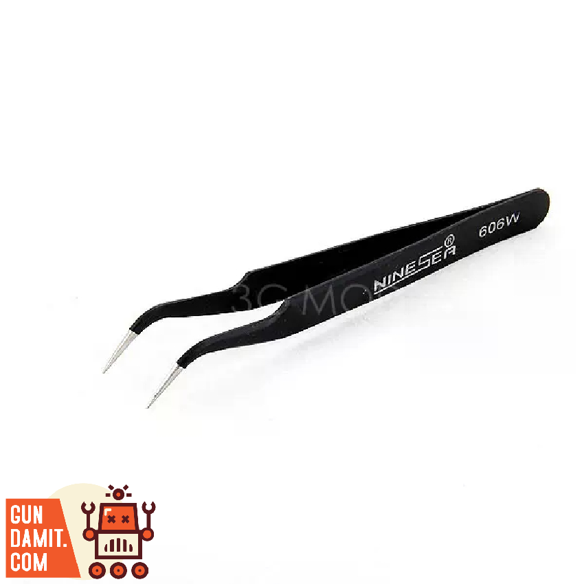 Nine Sea 606W Model Curved Tweezers full length view Nine Sea 606W Model Curved Tweezers full length view