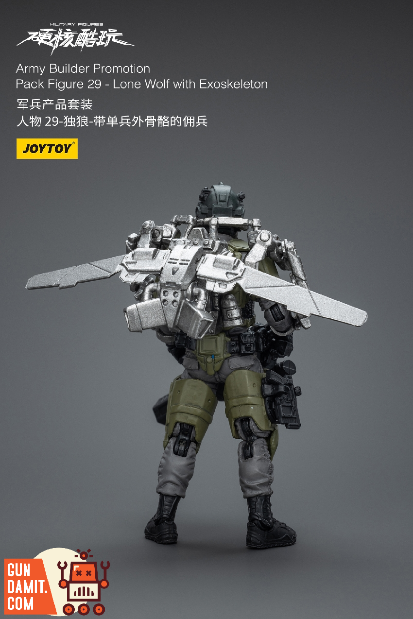 JoyToy Army Builder Figure 29 rear view with mechanical backpack wings JoyToy Army Builder Figure 29 rear view with mechanical backpack wings
