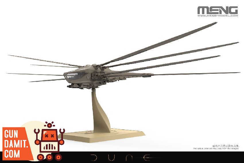Dune Ornithopter assembled model with wings extended Dune Ornithopter assembled model with wings extended